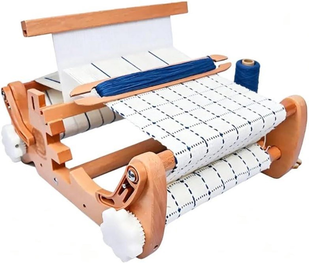 Handbreimachine - Weefmachine Bureaublad - Kleine Projecten Maken - Verstelbare Dichtheid - 50 gaten/10cm - Houtkleur