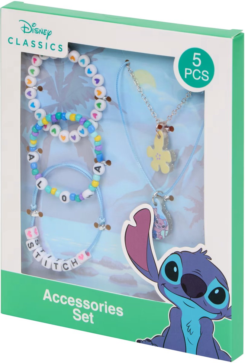 Lilo & Stitch - Sieradenset - ketting - armband - 5 stuks