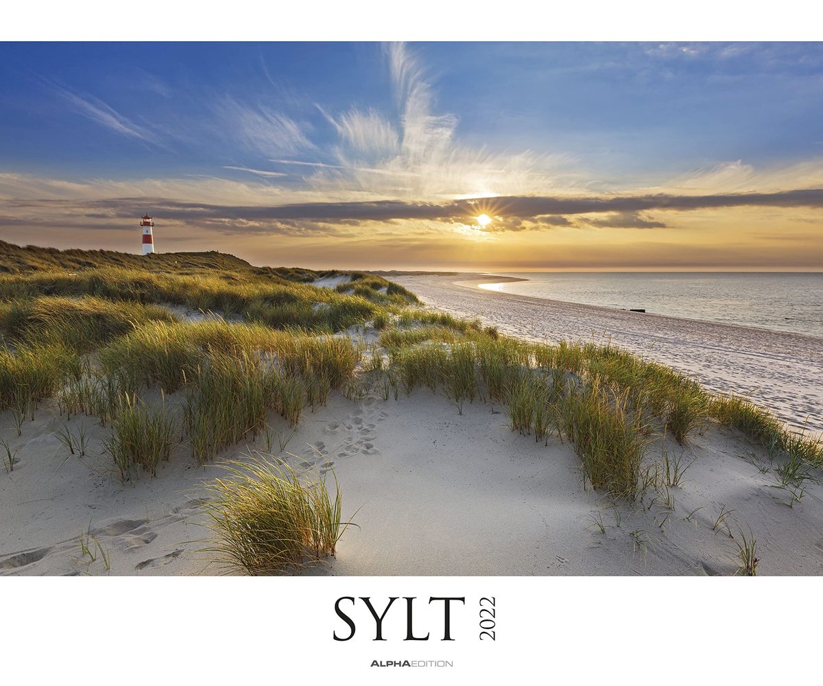 SnelShoppen - XXL Wandkalender Sylt 2022 - Hoogwaardige Landschapskalender 60x50 cm - Wandplanner voor Thuis - Perfect voor de Keuken, Kantoor of Woon