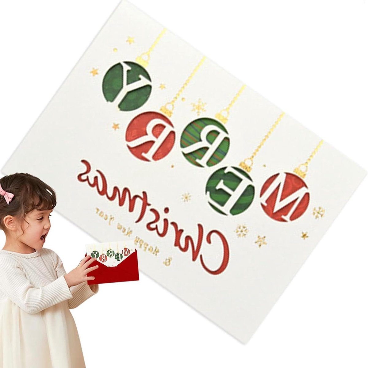 Kerstkaarten - Wenskaarten Notitiekaarten - Feestdagen Vieren - Oprechte Berichten - 18 x 13.1 cm - Multicolor