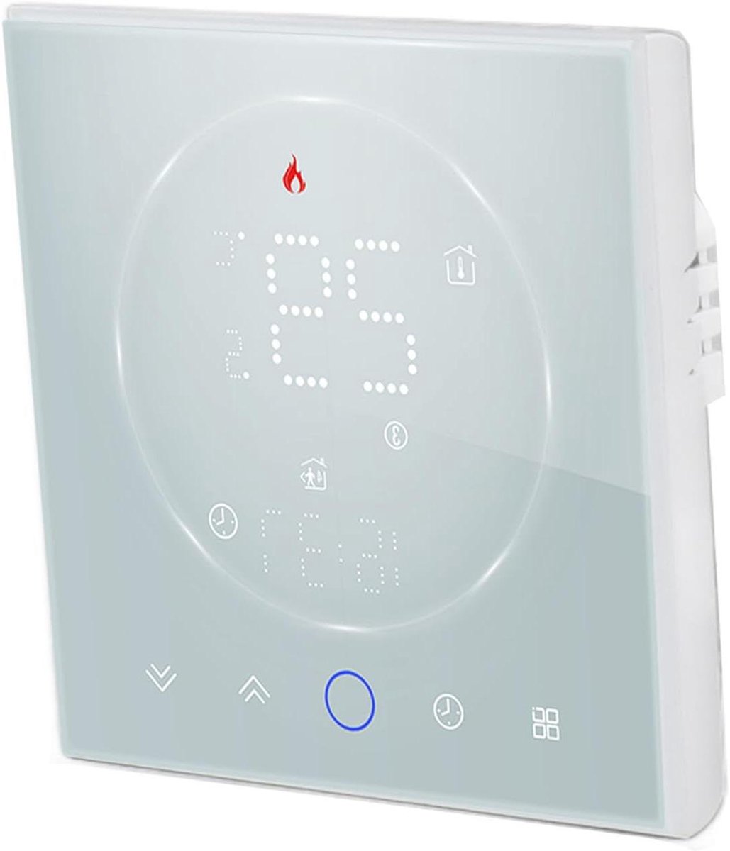 Slimme Thermostaat - Programmeerbare Thermostaat - Energie Besparen - Nauwkeurige Temperatuurregeling - ±1℃ - Wit