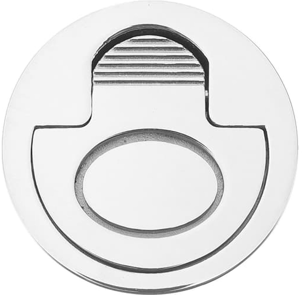 Kastdeur met verzonken ringgreep, zolderluikkast, verzonken tilgreep, ronde stalen scheepskast, verborgen handgreep, ingebouwd meubilair, maritiem