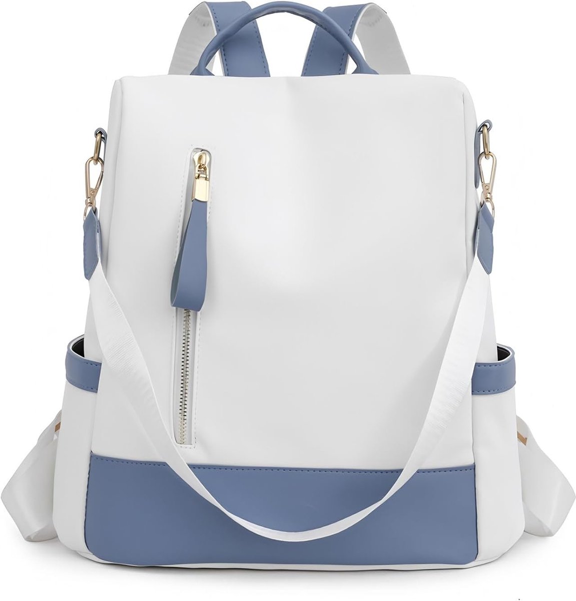 Damesrugzak, reisrugzak, handtas, damesschoudertas, multifunctionele anti-diefstalrugzak, modieuze stijl (blauw)