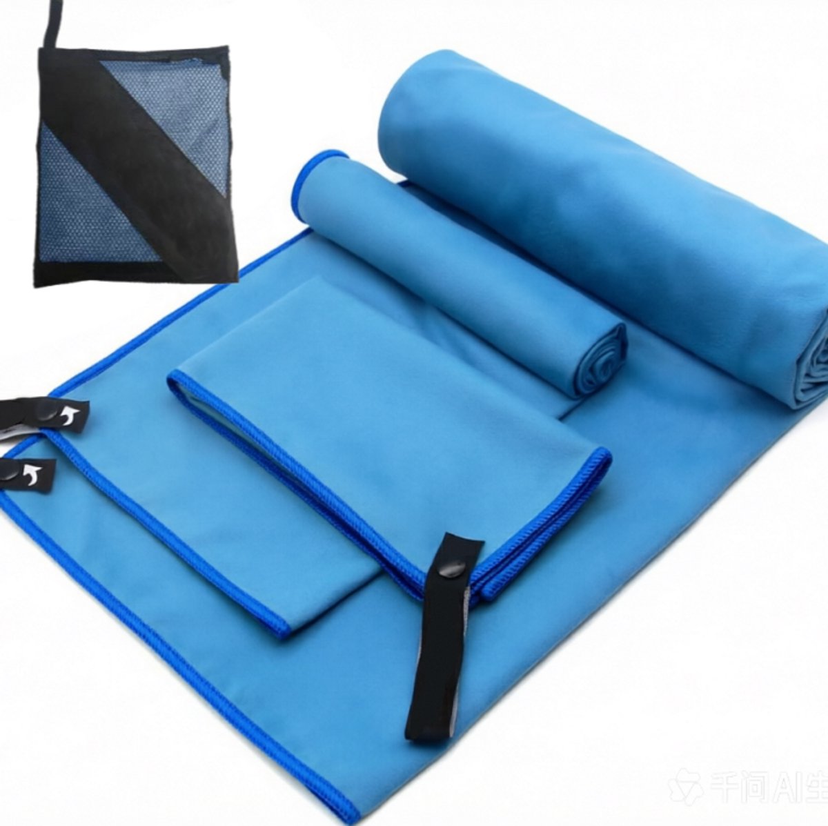 Namajunas - Snel drogende handdoeken voor op de camping - Set van 3 microvezel reis- en sport handdoeken - Extra licht en extra zacht - Geschikt voor sport scholen, yoga, reizen, stranden, enz - Super absorberend - Unisex draagbare