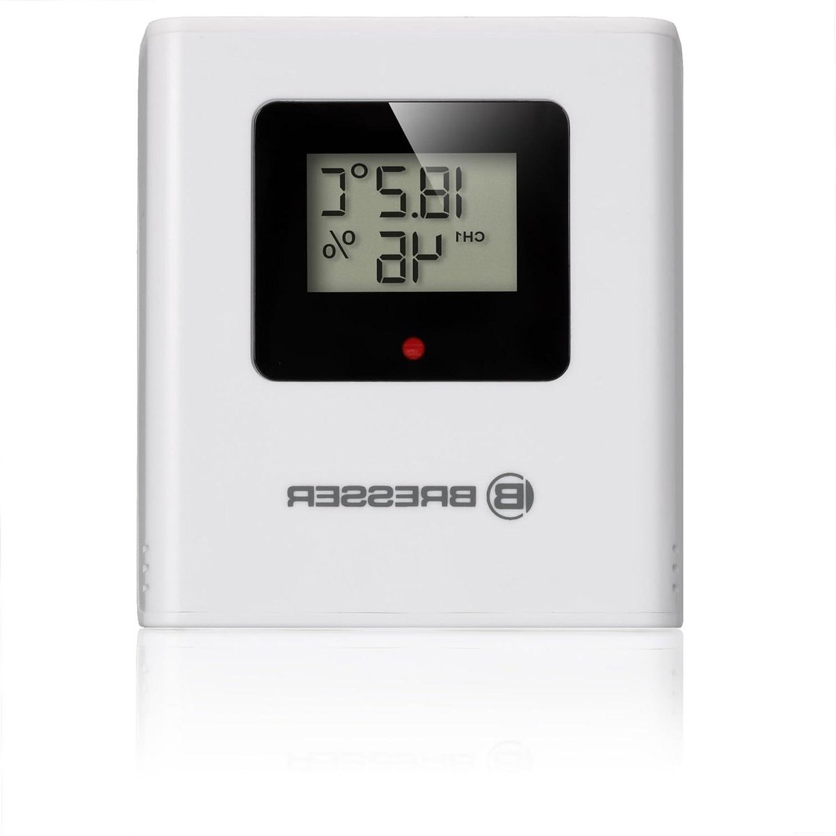 Draadloze Sensor - Temperatuur Vochtigheid - Klimaat Meten - Eigen LCD Display - 80m Bereik - Zwart