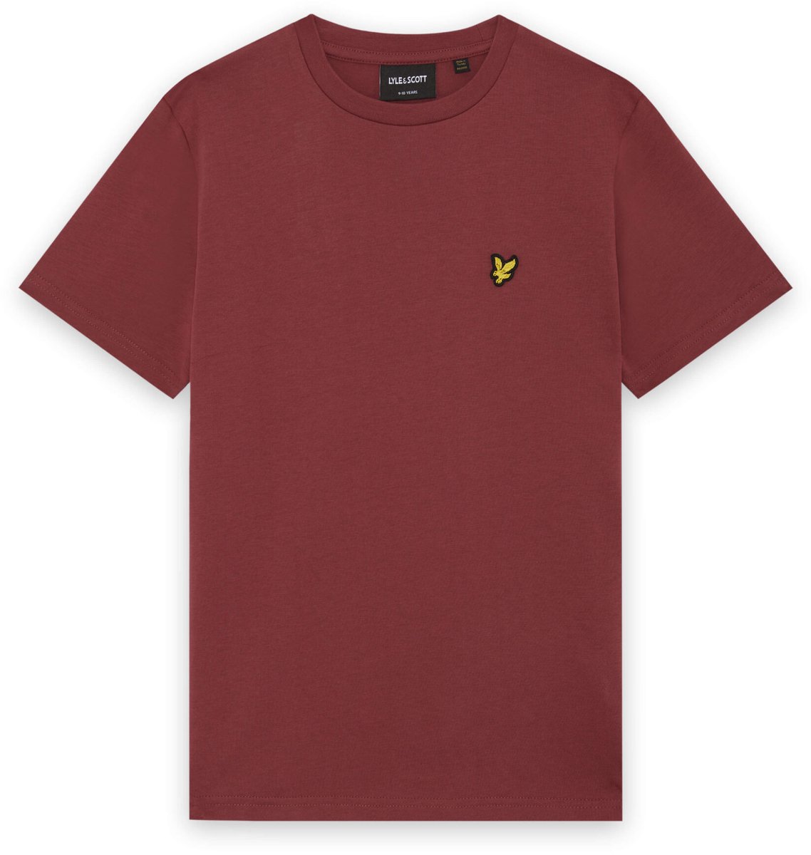 Lyle & Scott Plain T-shirt Polo's & T-shirts Jongens - Polo shirt - Rood - Maat 122/128