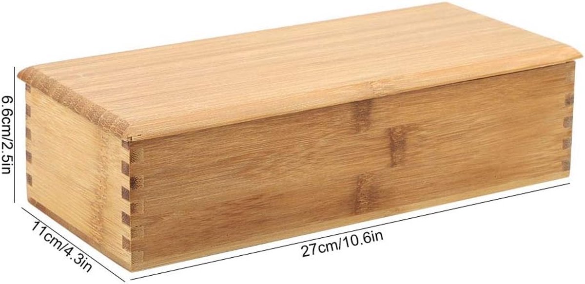Chopstick houder bamboe - Japanse eetstokjes opbergdoos - stijlvolle lepel kooi - ideaal voor organisatie - ShopVlot