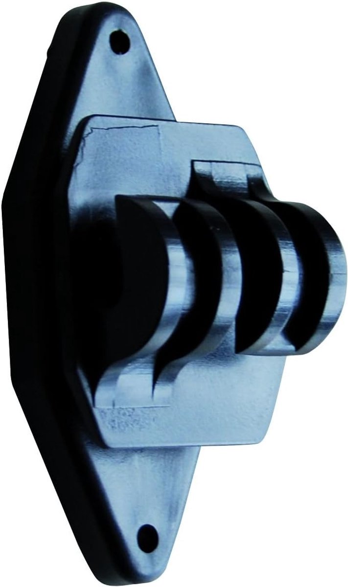 SnelShoppen - Horizontale Isolator Plant Fence, Economisch, Draadisolator, Zwart, 25 Stuks, Geschikt voor Touw tot 8 mm en Draad tot 4 mm, Vrije Loop,