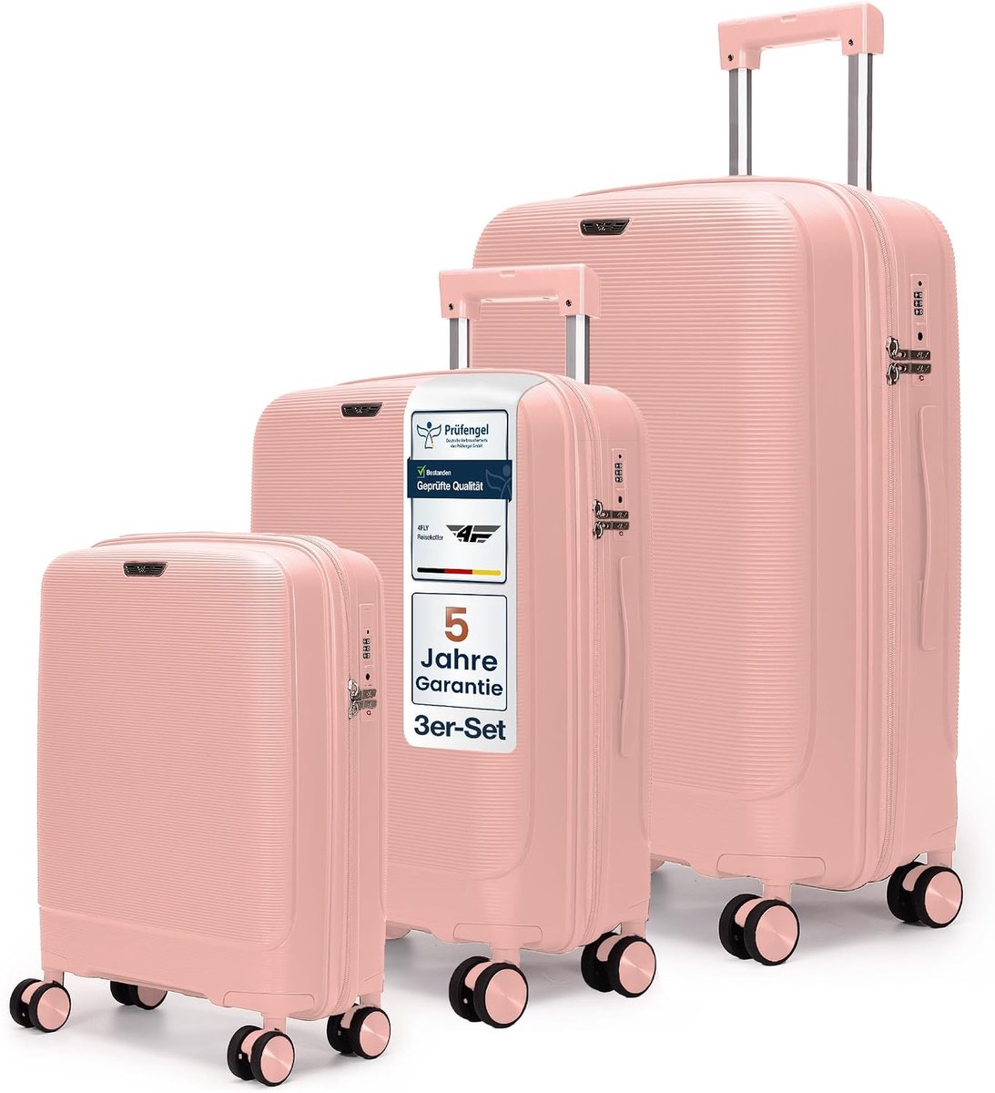 SnelShoppen - Lichtgewicht Harde Reis Koffer – Trolley Koffer met TSA Slot, 4 Dubbele Spinner Wielen en Aluminium Telescoop Handgreep, Licht Cabin Kof