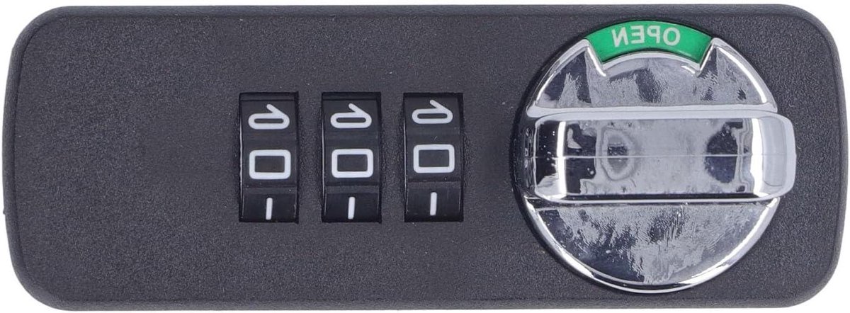 Mechanisch Codeslot - Wachtwoordslot Kast - Veilige Opslag - Geen Batterij Nodig - 14 x 12 x 4 cm - Zwart