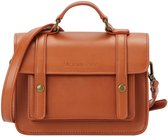 Victoria Hyde "Satchel" - Dames Kleine Schoudertas - Crossbody Tas - dames tas klein - dames tassen schoudertas - cadeau voor vrouw - Damentas - Echt Leer- Versierd met Twee Gouden Knopen - voor Werk en Winkelen - Karamel