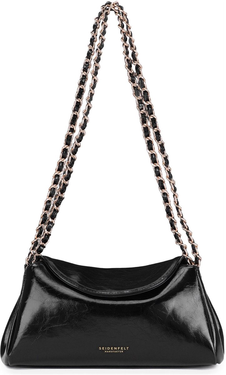 SEIDENFELT MANUFAKTUR schoudertas Loimaa Shoulderbag Black zwart