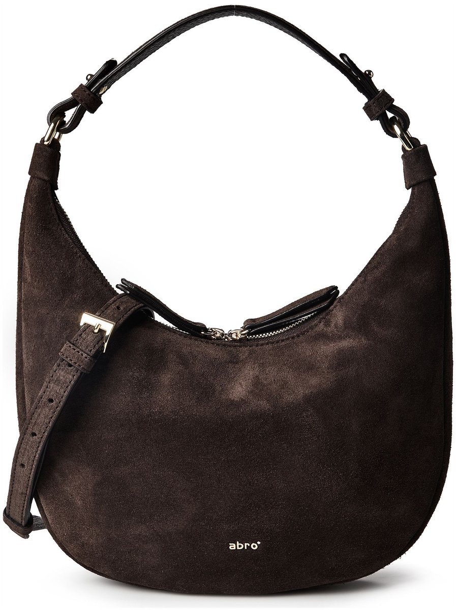 abro Nana Schoudertas Leder 27.5 cm - Dames - dark brown
