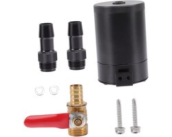 Olie Opvangbak - Olie Reservoir - Motor Beschermen - Met Afvoerklep - 9.5 x 7 x 6.3 cm - Zwart