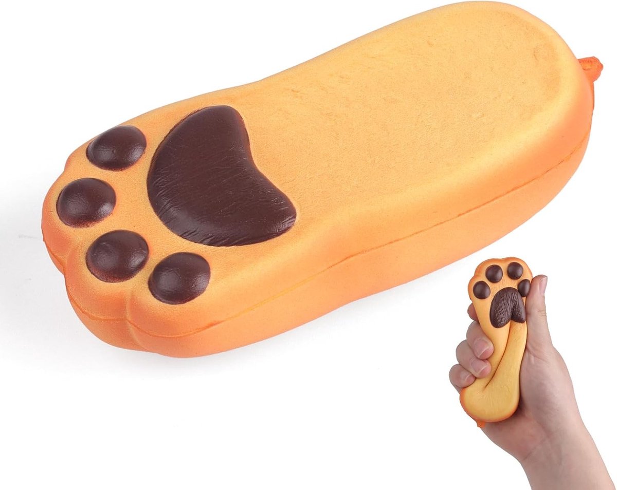 Jumbo Boter Brood Squishies - Langzaam Stijgende Speelgoed Dieren voor Kinderen, Leuk Voedsel Schuim en Stressverlichtend Speelgoed