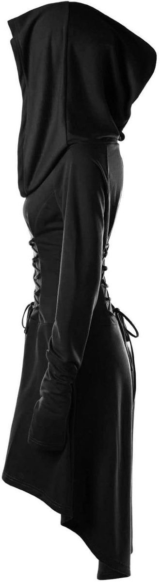 Middeleeuwse Dames Robe met Kap - Gothic Kostuum voor Halloween en Carnavalsfeest, Perfect voor Cosplay