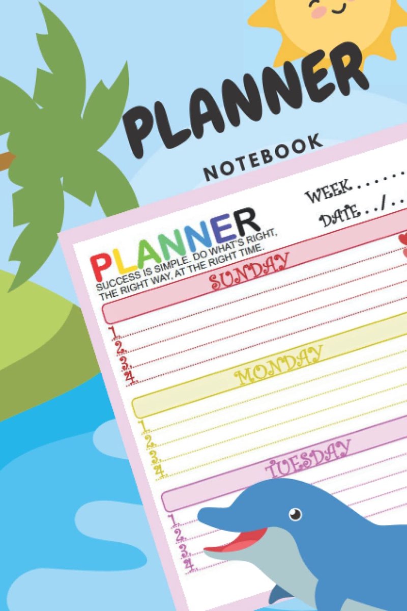 SnelShoppen - Kleurrijke Planner voor Kinderen - Systematisch Denken Oefenen - Creatieve Notitieboek - A5 Formaat - Ideaal voor School en Thuis