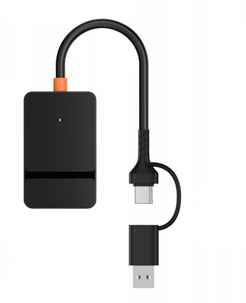 USB-kaartlezeradapter - USB 3.0, USB-C, Micro SD/TF – 5 Gbps - Ondersteunt tot 2 TB - Type-C-kaartlezer - Zwart