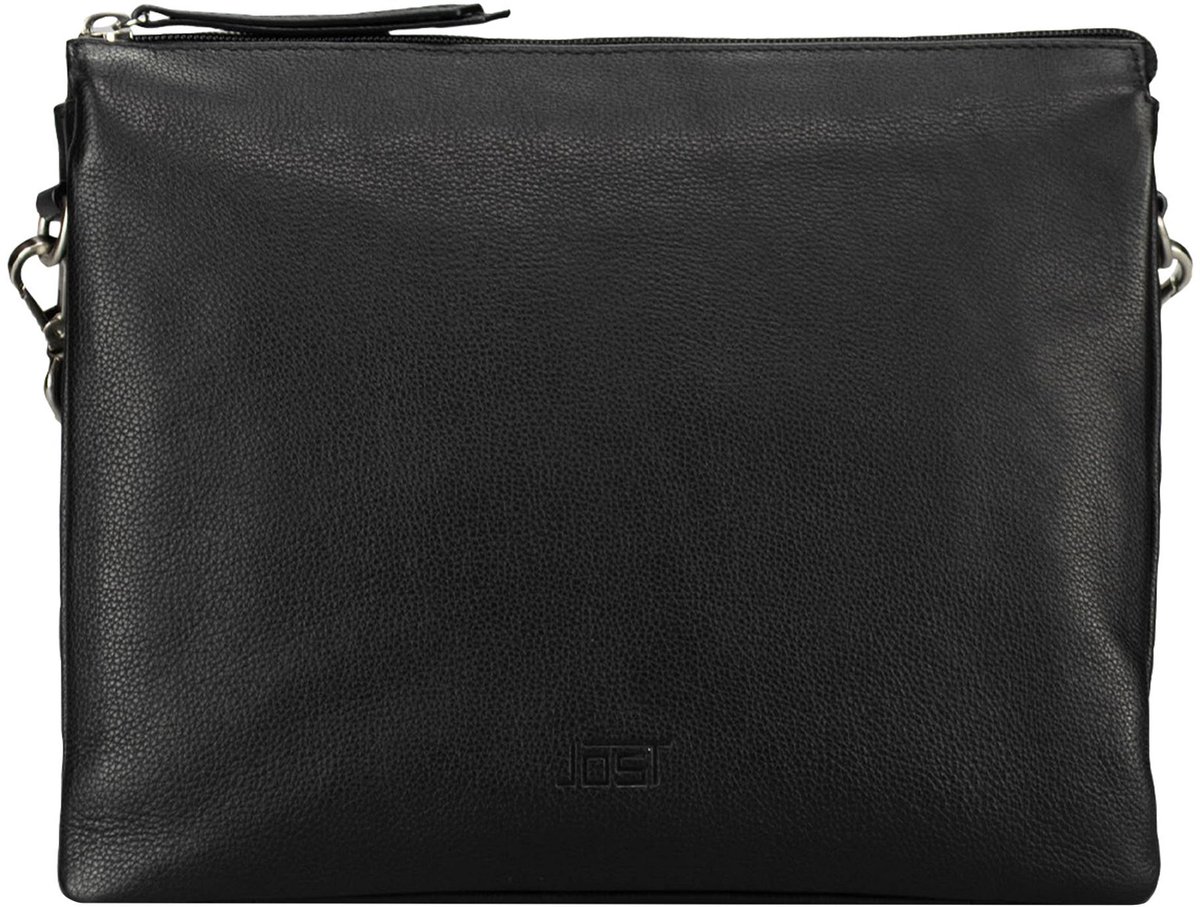 JOST Leren schoudertas Lysa Shoulder Bag Black zwart