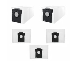 5 Stuks Stofzakken Geschikt voor Dreame D20 Plus & D20 Pro Plus - Vervangt RDB17 - 3L Stofzuigerzakken voor Afzuigstation