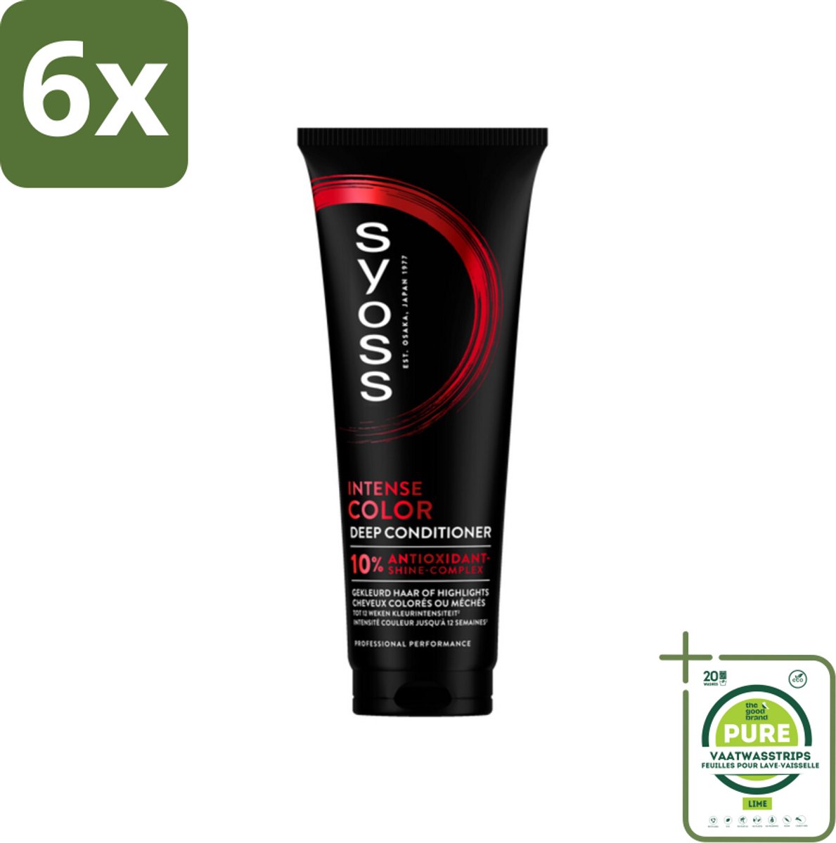 Syoss - Color - Conditioner - Kleurbehoud tot 12 Weken - 250 ml - Voordeelverpakking - 6 stuks - Kleurbehoud - Conditioner voor gekleurd haar