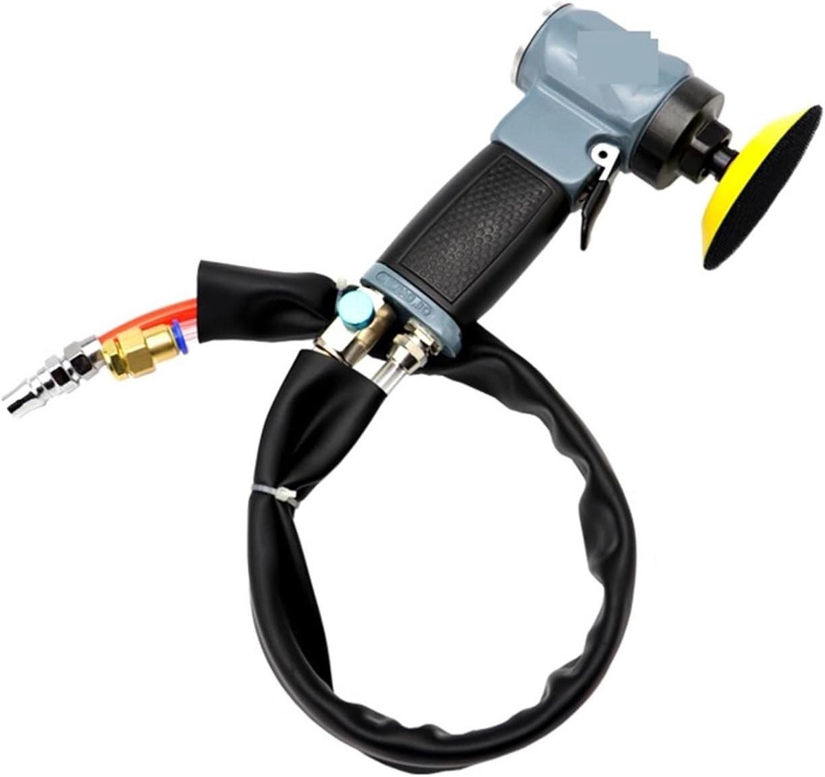 Mini Polijstmachine - Lucht polijstmachine - Auto polijsten - Compact ontwerp - 50 gram - Grijs
