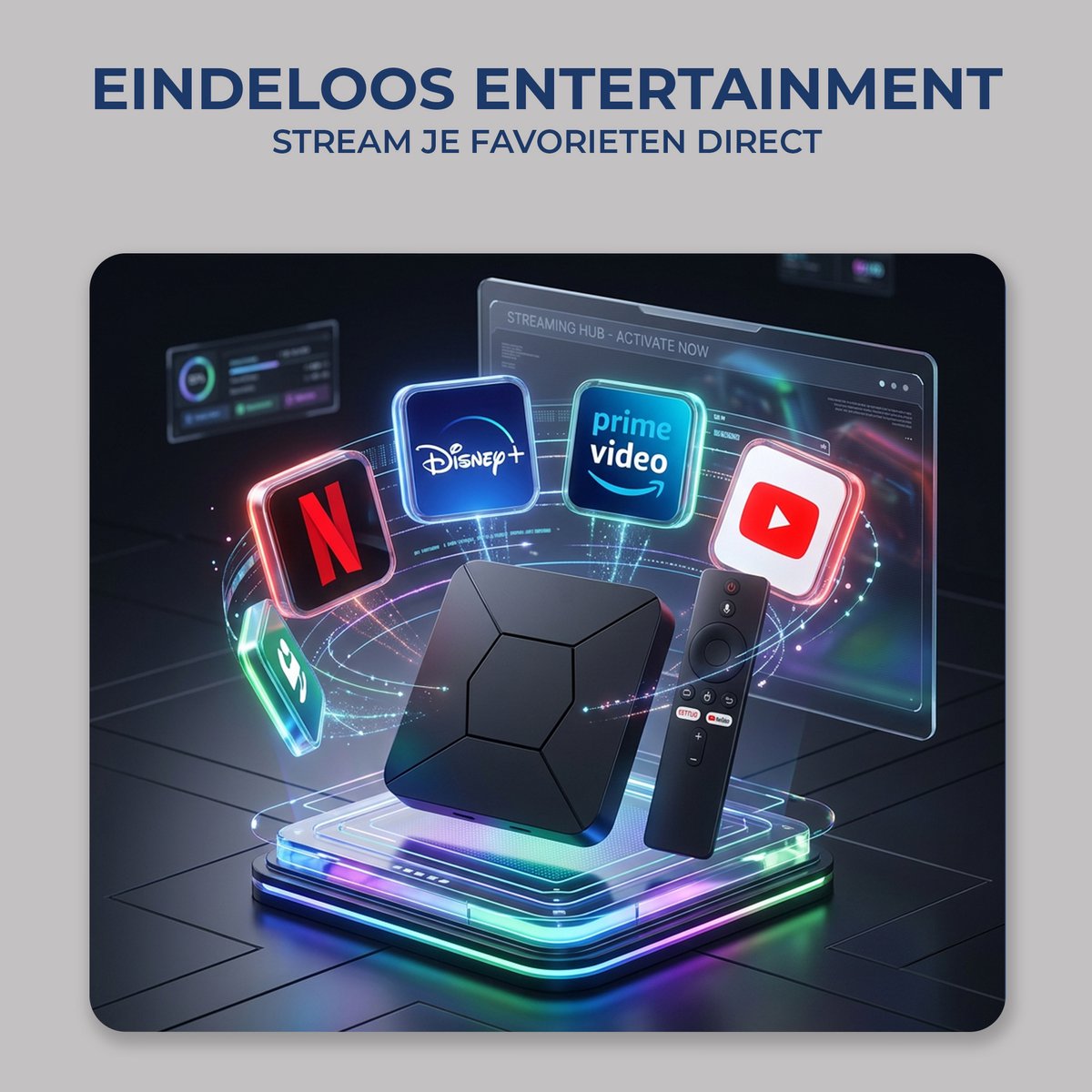 Android TV Box 4K - Mediaplayer - Android 10 - WiFi & Ethernet - Google Assistant - Voor Netflix, Videoland, Disney+, Ziggo GO en meer - Plug & Play - 2GB RAM / 8GB ROM — cadeau in Elektronica - foto 5