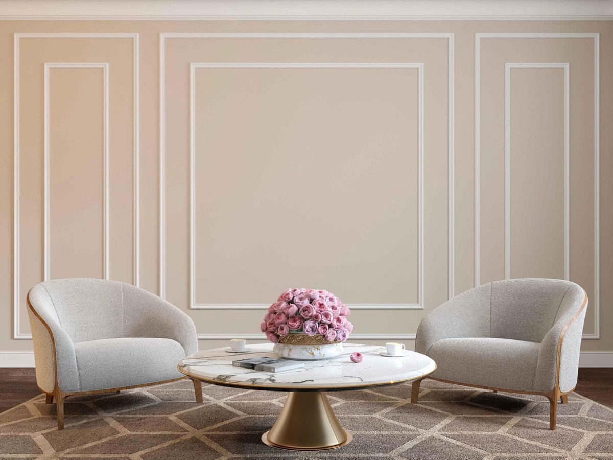 SnelShoppen - Hungbak Afpelbare en Zelfklevende Stoelrandpaneel Moulding, Lichtgewicht Overschilderbare Witte Afwerkingstrim voor Huisdecoratie & Muur