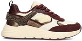 POSH by Poelman CARO Dames Sneakers - Bordeaux met combinatie