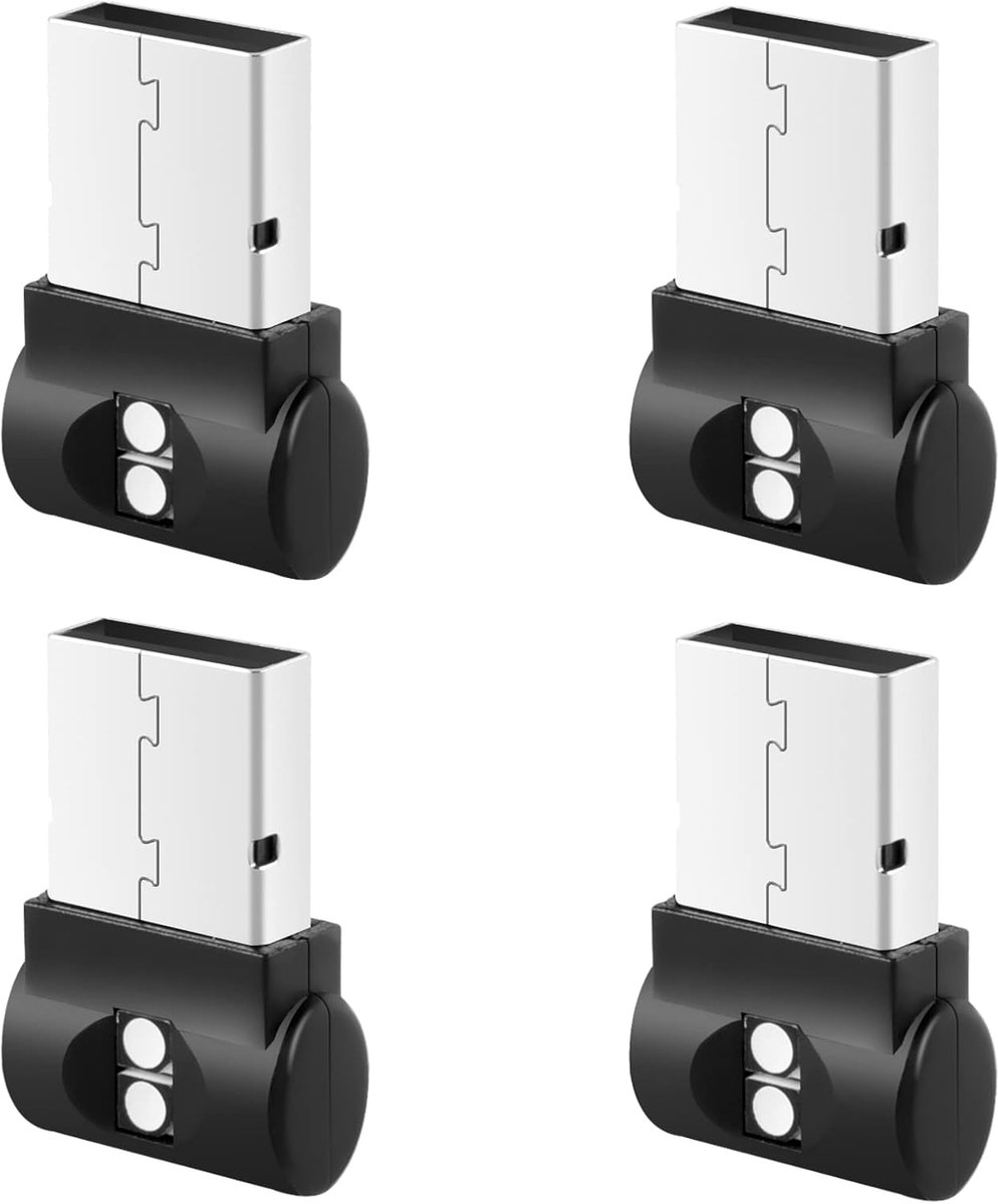 4 Mini-LED USB-Autolampen met RGB-Sfeerlicht, 7 Kleuren voor Auto-Interieur, Omgevingssfeer, Laptops en Nachtlampjes