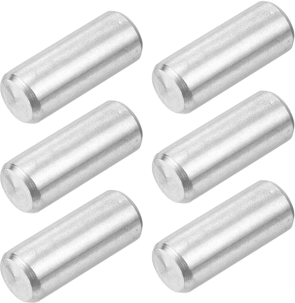 25 stuks 8 mm x 20 mm plugpennen 304 roestvrij staal plankhouders pennen bevestigingselementen assortiment kit zilver