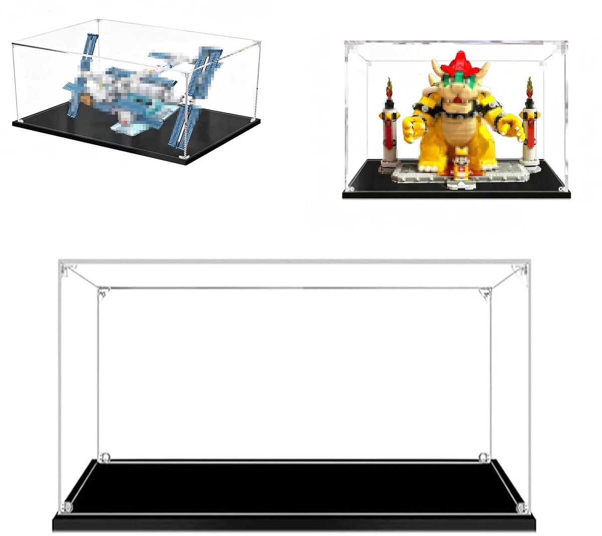Omgoods - Acrylic Display Case met Zwarte Basis - Beschermbox voor Verzamelfiguren