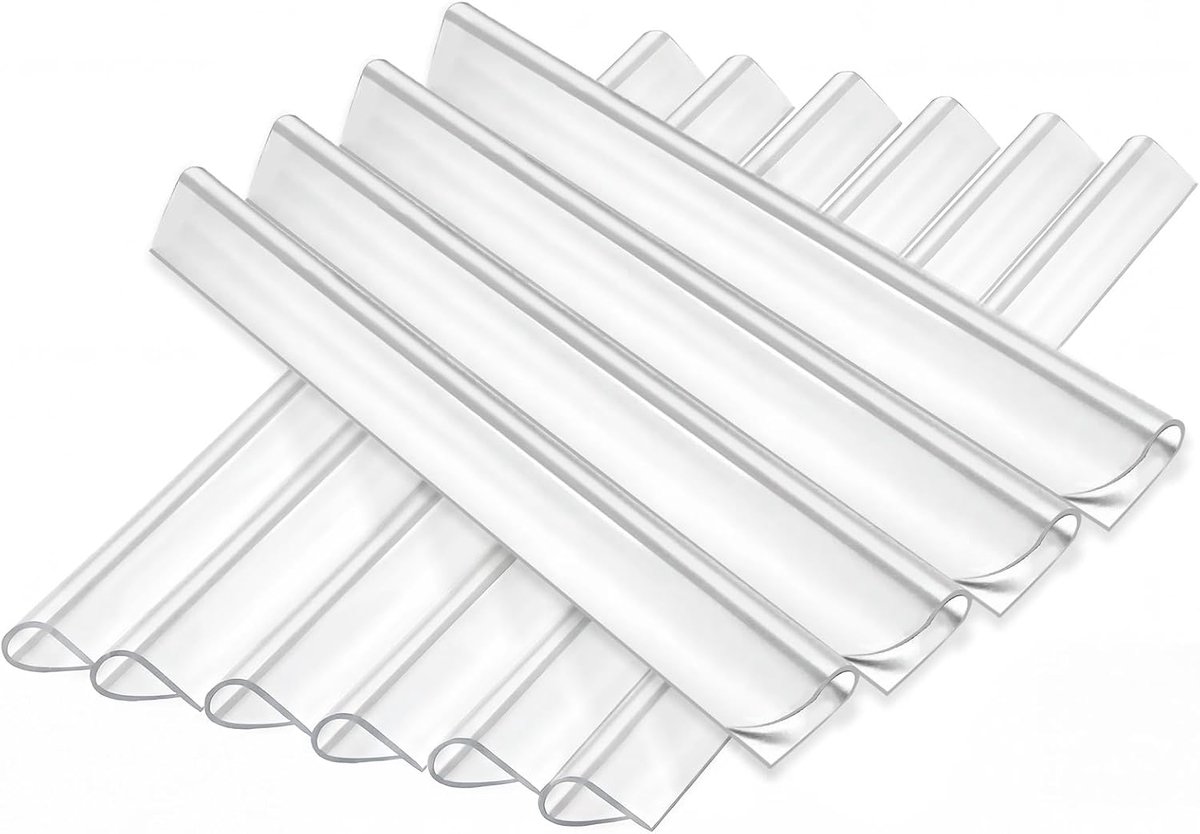 Bevestigingsclips voor dubbelstaafmatten, 30 stuks, pvc, inkijkbescherming, dubbele staafmattenhek, klemrails voor zichtwerende stroken voor tuin, omheining, transparant