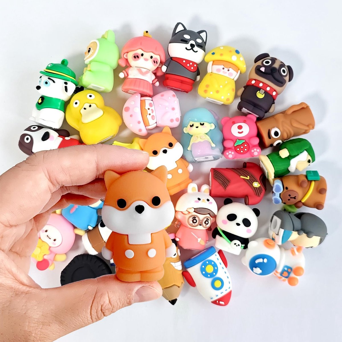 Omgoods - Schattige Cartoon Puntenslijpers - Kawaii Handmatige Slijper, Set van 30
