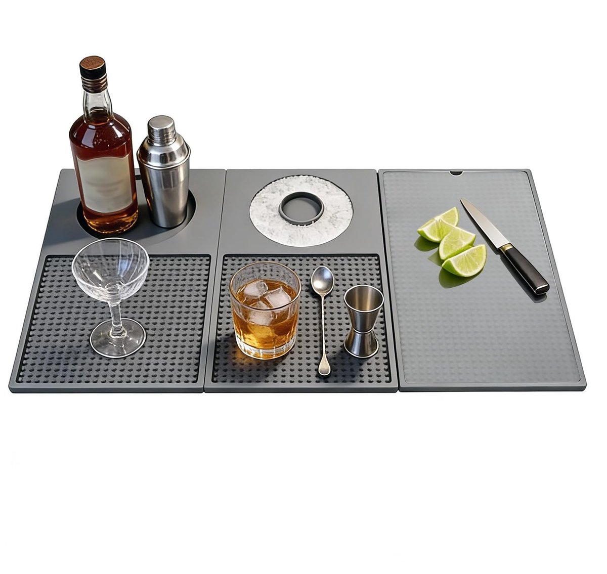 Omgoods - Opvouwbare Siliconen Staafmat voor Cocktails en Snijden