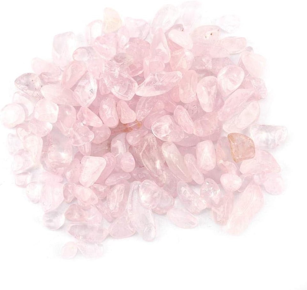 Verpletterd Natuurlijk Kristal Kwarts Kleine Kristallen Tumble Edelsteen 100g Bundelzakken (Roze)