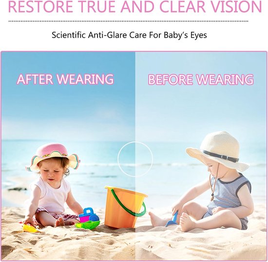 Dailygoods- Zonnebril Kind - Gepolariseerde Zonnebril - Zonnehoed - UV-bescherming 400 - Eenhoornset - Geschikt voor 2-7 jaar - Kindersunglasses van Dailygoods — afbeelding 4