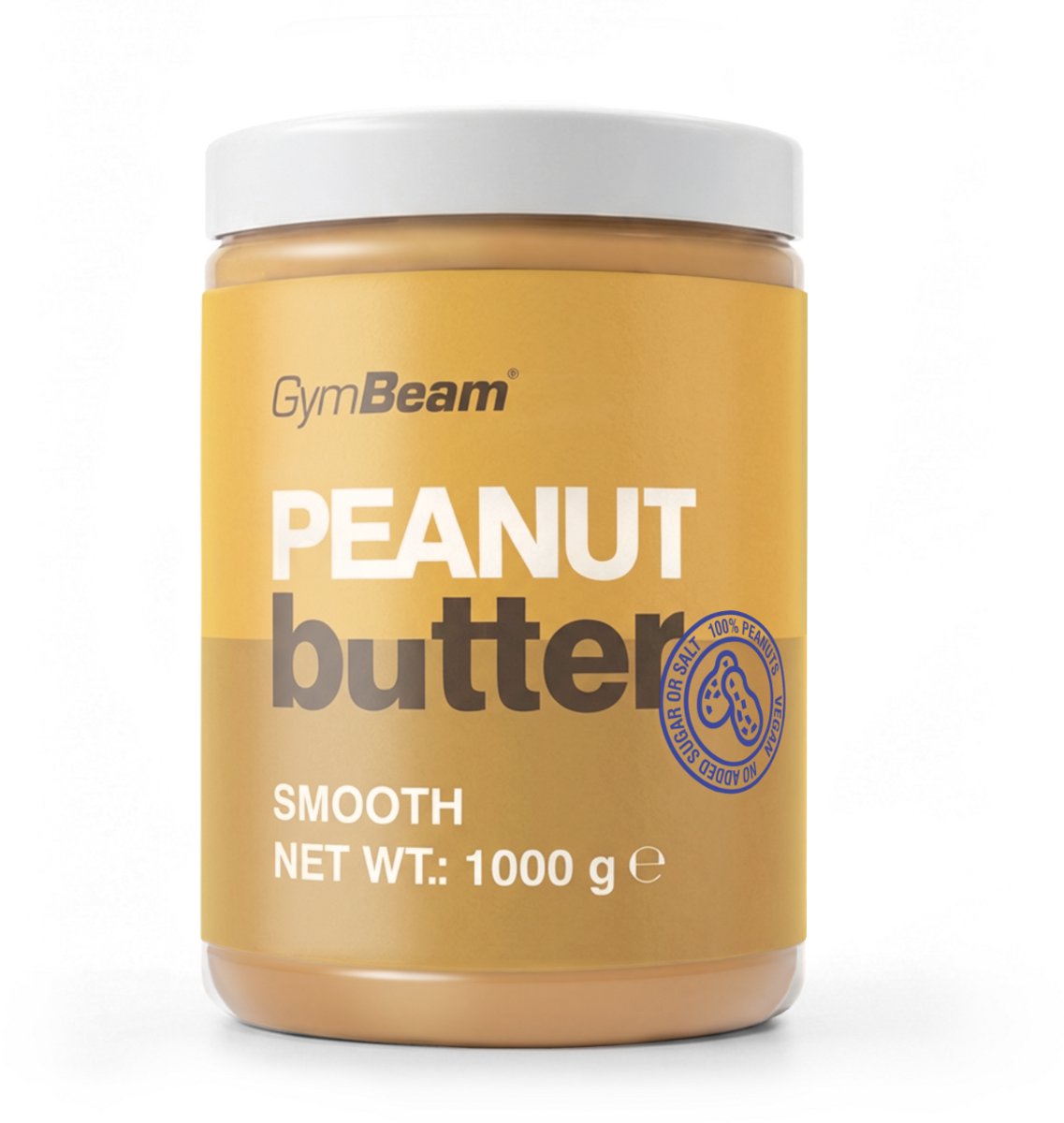 GymBeam Pindakaas 1000 g glad