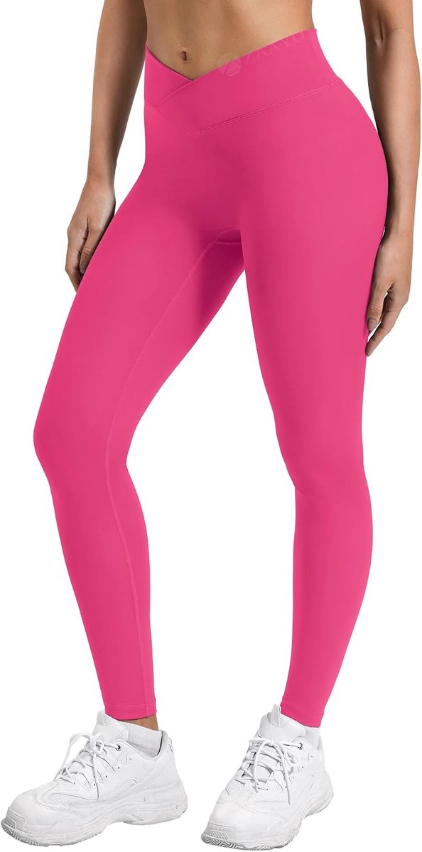 Legging voor dames, onzichtbare scrunch butt, sportlegging, V-kruistaille, hoge taille, push-up, gym, yoga leggings