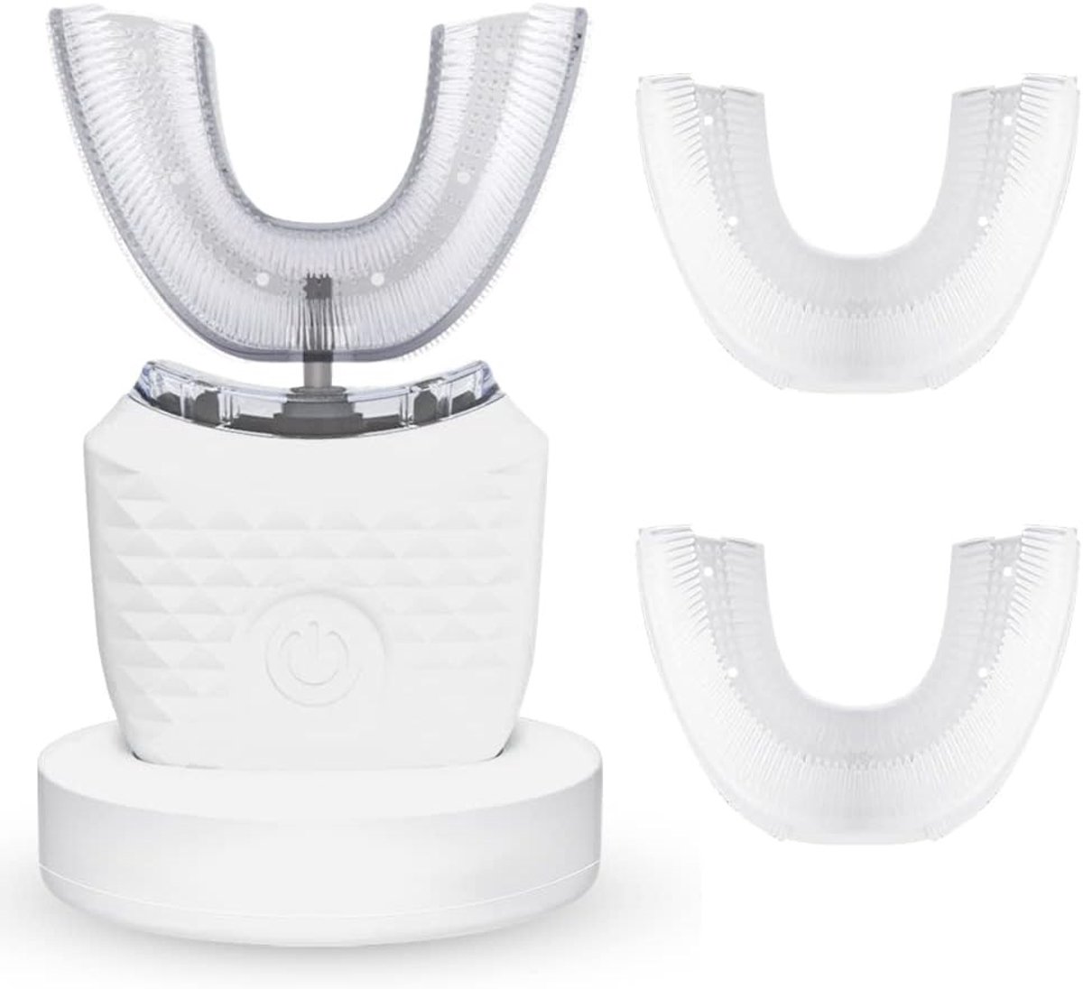 360° Elektrische Tandborstel met Ultrasone Technologie en Tandenbleekset - Oplaadbaar, IPX7 Waterdicht, Inclusief 2 Vervangende Borstels en Effectieve Tandverzorging