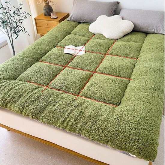 Futon Matras - Vloermatras Opvouwbaar - Comfortabel Slapen - Ergonomisch Ontwerp - 60x100cm - Grijs — afbeelding 4