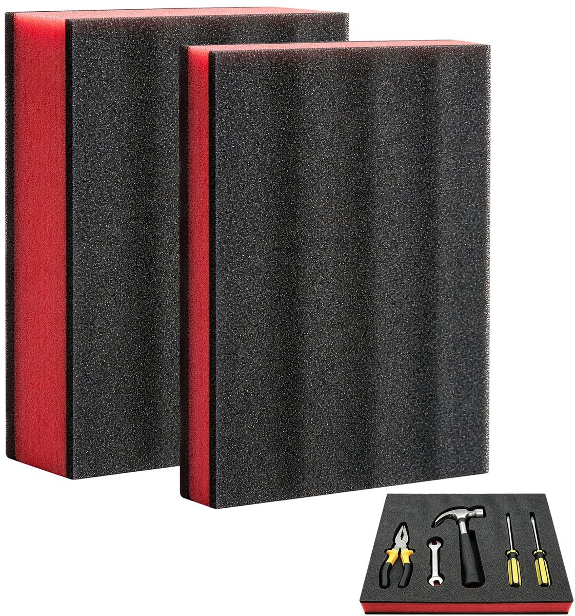Omgoods - Set van 2 Schuiminleg voor Gereedschapskoffers