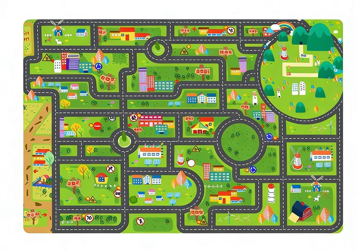 Omgoods - Vloerkleed voor Auto - Rechthoekig Fluweel, Antislip, Groen 80 x 120 cm