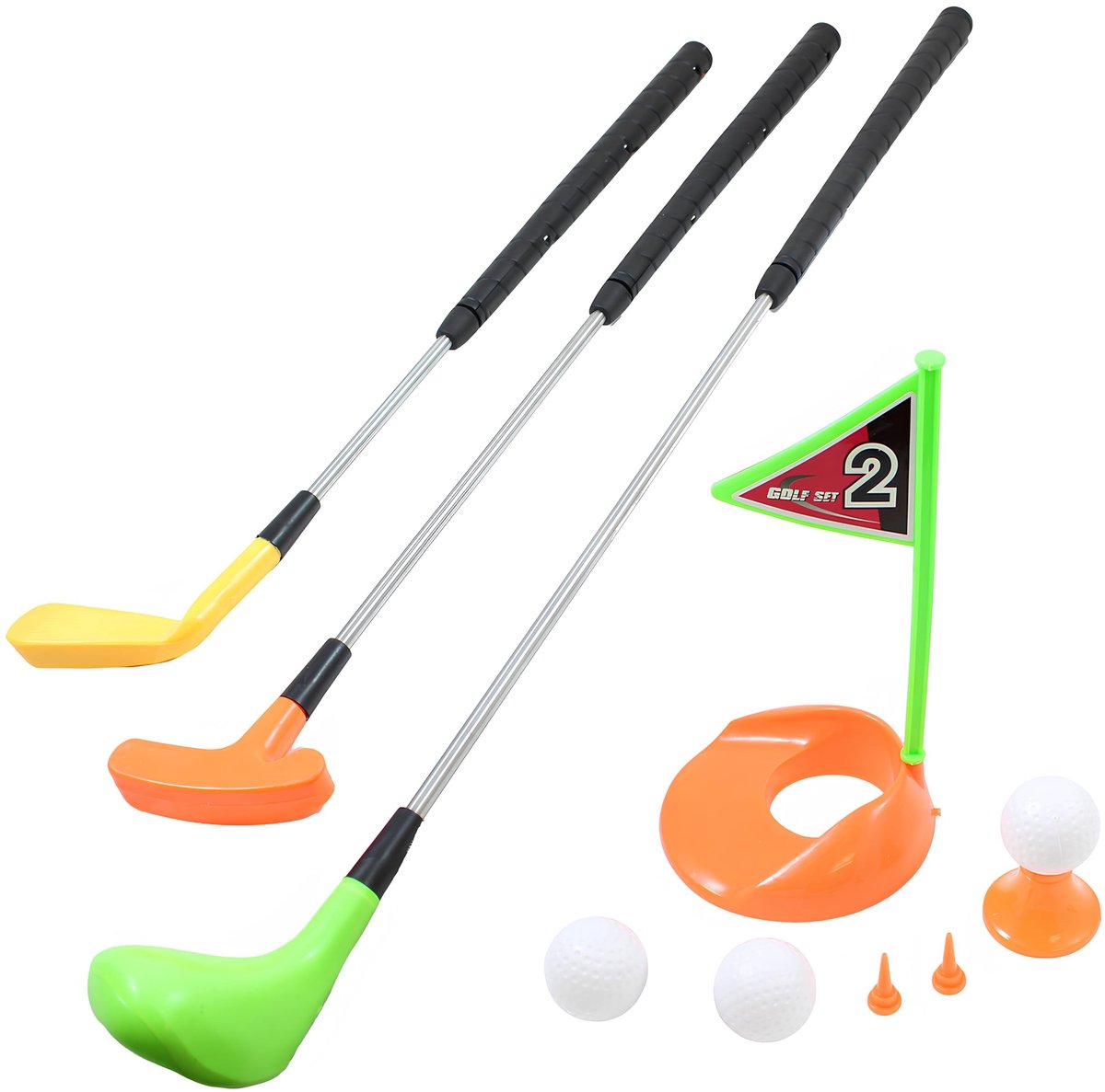 Golfset voor Kinderen - Compleet met 3 Rackets en 3 Ballen