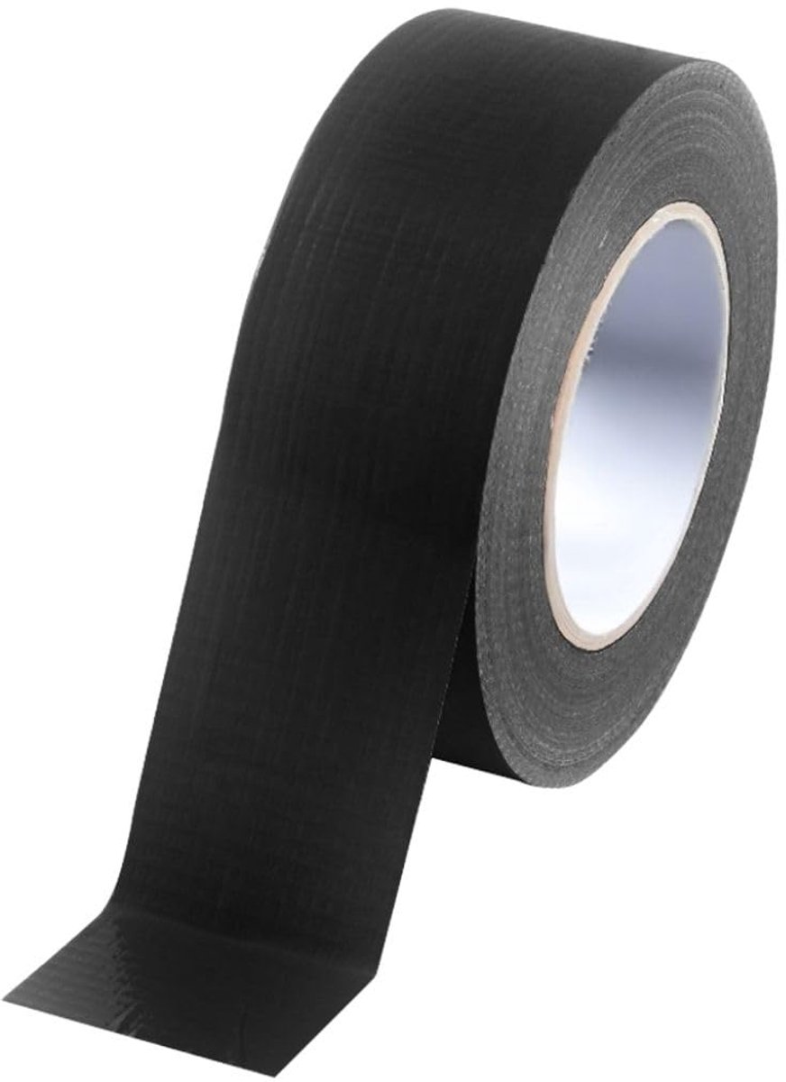 Eurotech 1BC12.51.0050/050A # Premium Duct Tape, lijm op natuurrubber basis, met PE gelamineerd weefsel, lengte 50 m x breedte 50 mm x dikte 0,25 mm, zwart