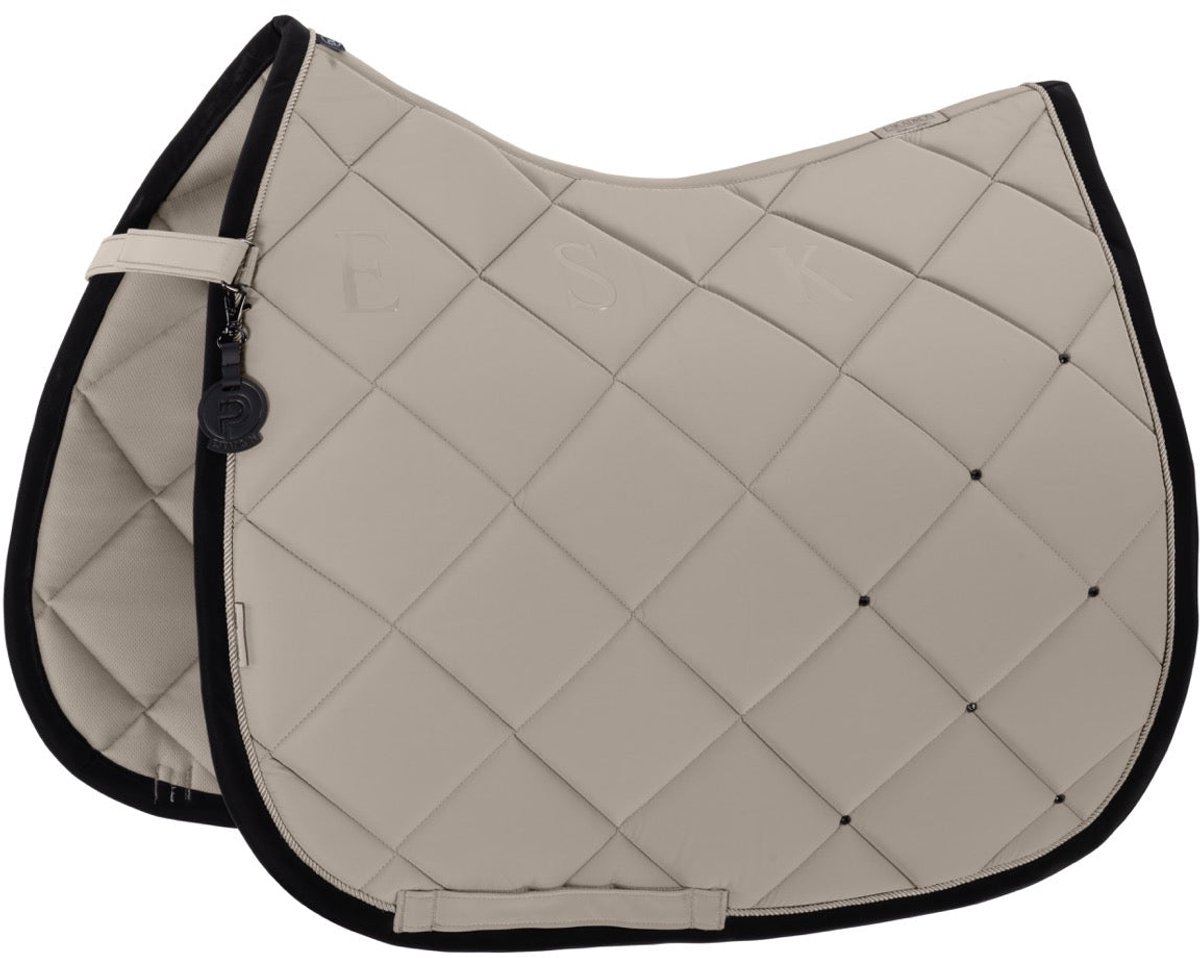 Eskadron Zadeldek Silk Contrast Diamond Platinum 26/27 Full Pale grey