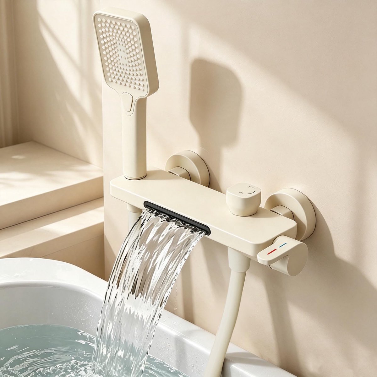 Omgoods - Badkamerkraan Met Waterval En 3 Modi - Wit