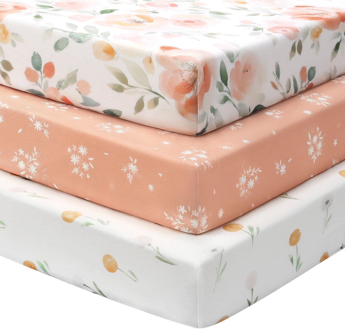 Omgoods - Set van 3 Babybed Sheets 120x60 cm - Ultra Zacht Microfiber