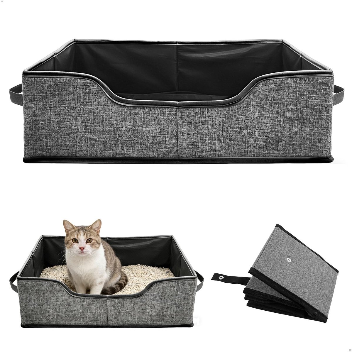 Omgoods – Draagbare Kattenbak voor Reizen en Kamperen Omgoods – Draagbare Kattenbak voor Reizen en Kamperen