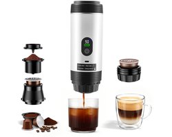 Omgoods - Draagbare koffiezetter - 3-in-1 elektrische koffiezetter voor capsules en gemalen koffie